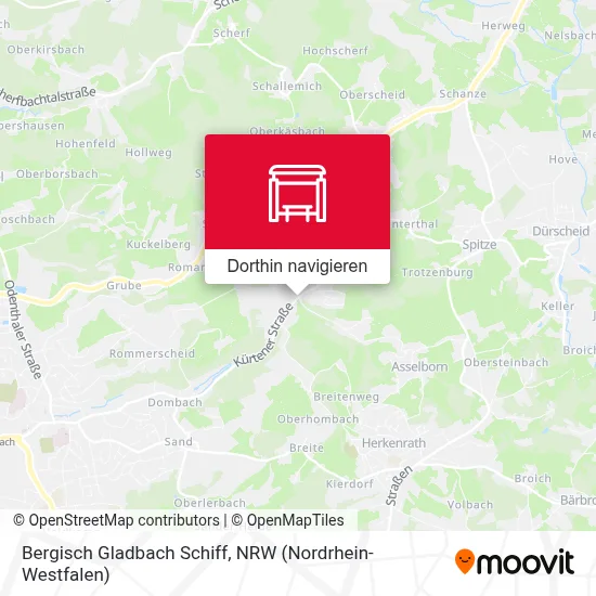 Bergisch Gladbach Schiff Karte