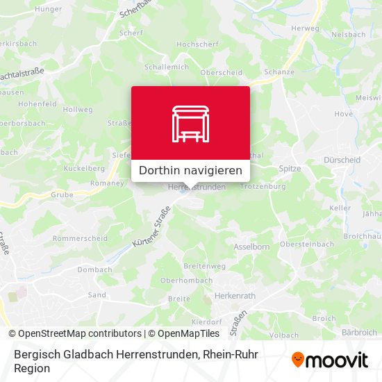 Bergisch Gladbach Herrenstrunden Karte