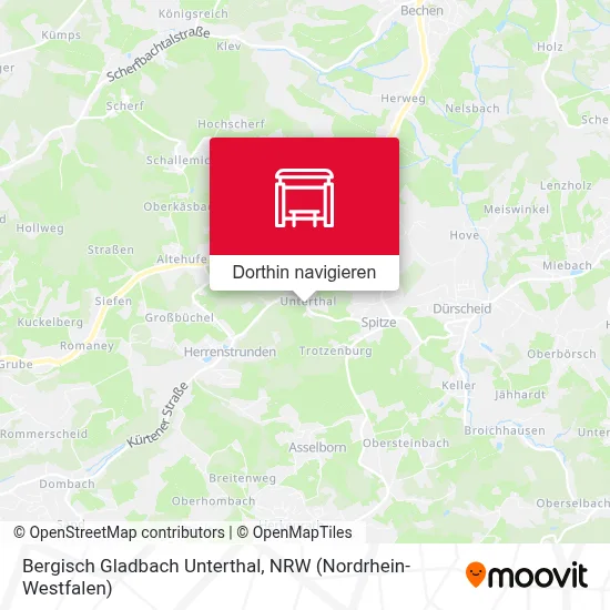 Bergisch Gladbach Unterthal Karte