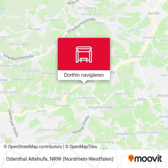 Odenthal Altehufe Karte