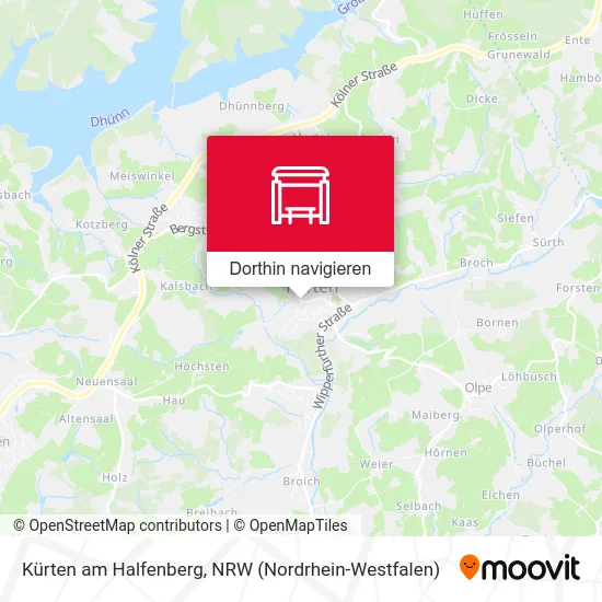 Kürten am Halfenberg Karte