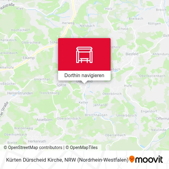 Kürten Dürscheid Kirche Karte
