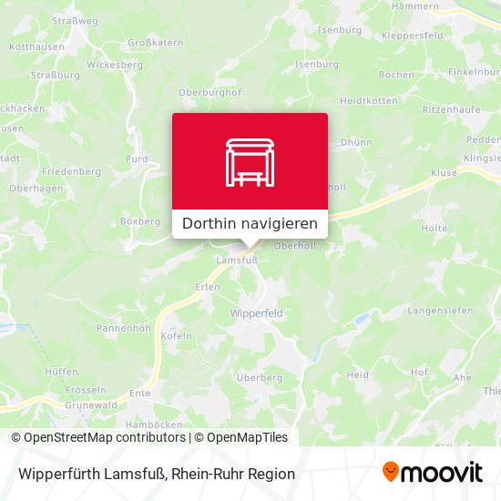 Wipperfürth Lamsfuß Karte