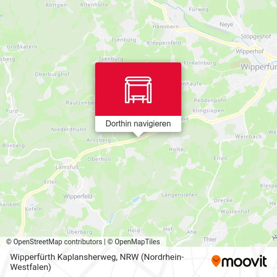 Wipperfürth Kaplansherweg Karte