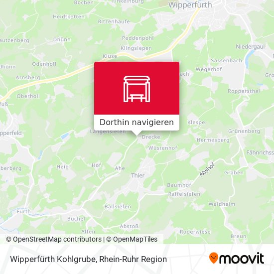 Wipperfürth Kohlgrube Karte