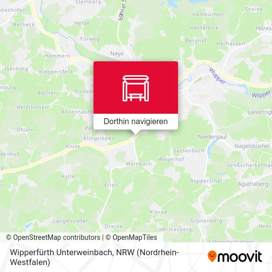 Wipperfürth Unterweinbach Karte