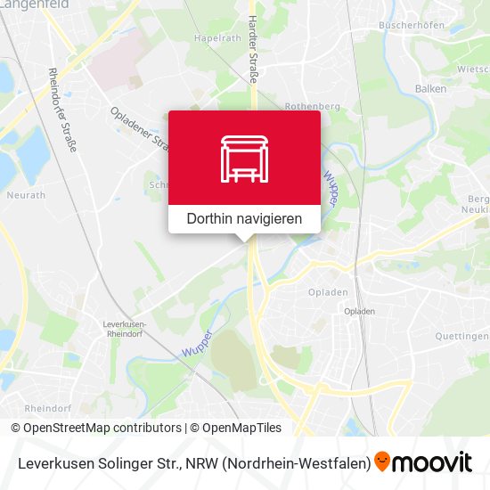 Leverkusen Solinger Str. Karte