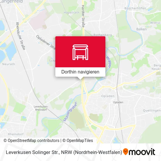 Leverkusen Solinger Str. Karte