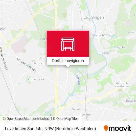 Leverkusen Sandstr. Karte