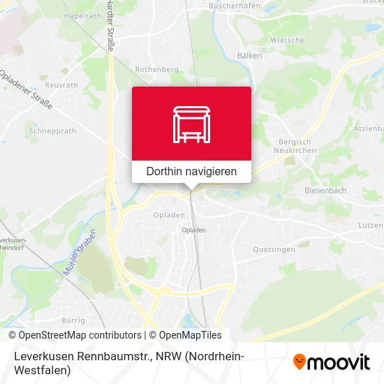 Leverkusen Rennbaumstr. Karte
