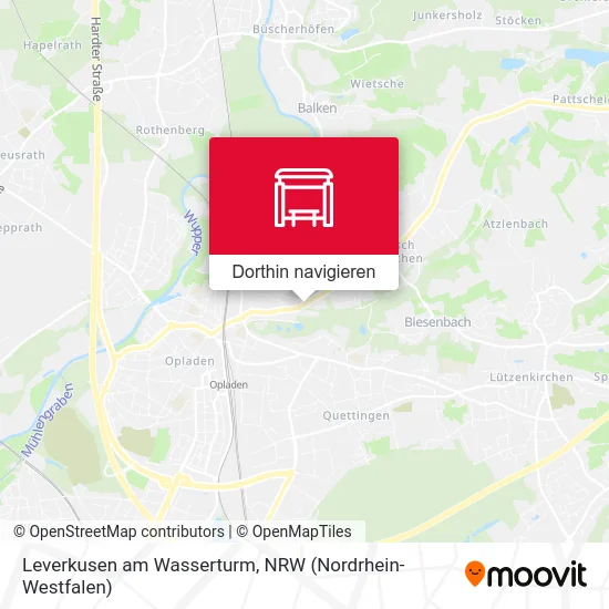 Leverkusen am Wasserturm Karte