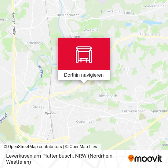 Leverkusen am Plattenbusch Karte