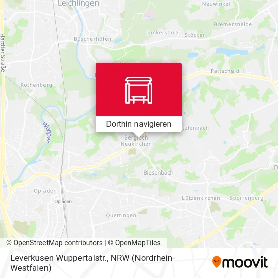 Leverkusen Wuppertalstr. Karte