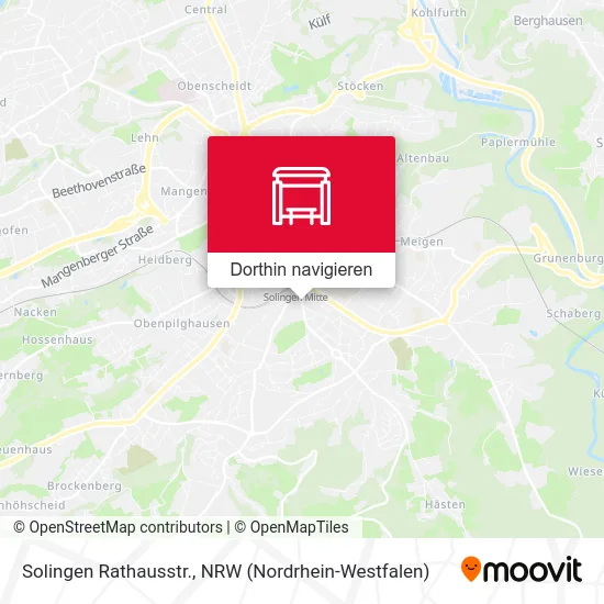 Solingen Rathausstr. Karte