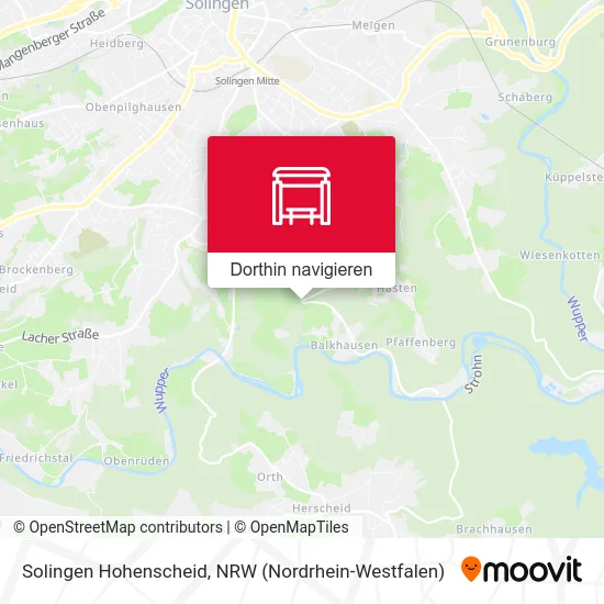 Solingen Hohenscheid Karte