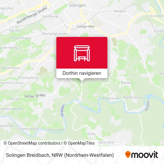 Solingen Breidbach Karte