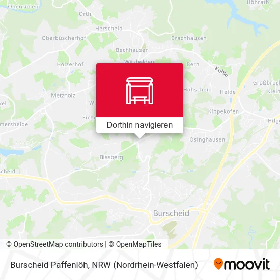 Burscheid Paffenlöh Karte