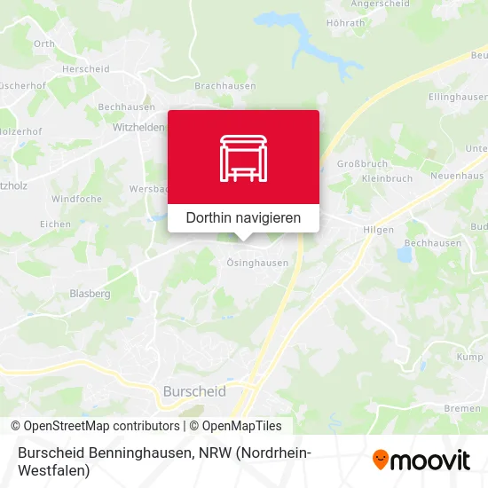 Burscheid Benninghausen Karte