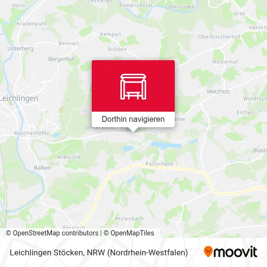 Leichlingen Stöcken Karte