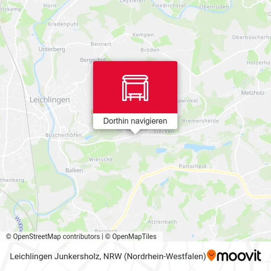 Leichlingen Junkersholz Karte