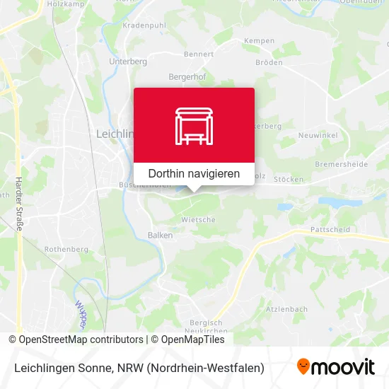 Leichlingen Sonne Karte