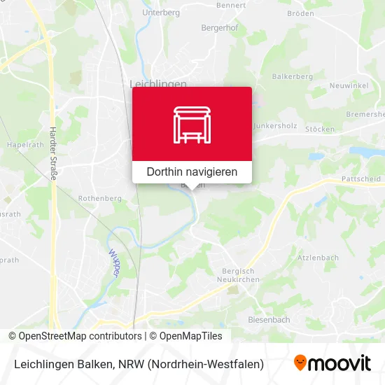 Leichlingen Balken Karte