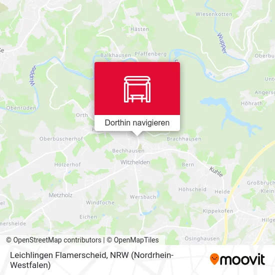 Leichlingen Flamerscheid Karte