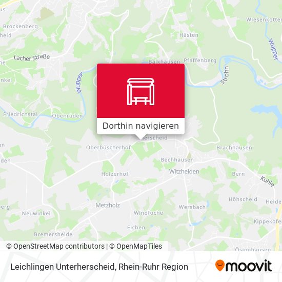 Leichlingen Unterherscheid Karte