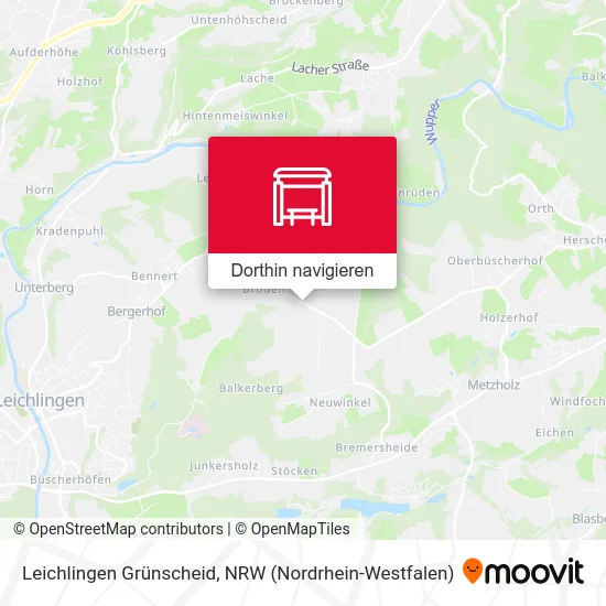 Leichlingen Grünscheid Karte