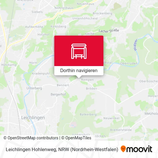 Leichlingen Hohlenweg Karte