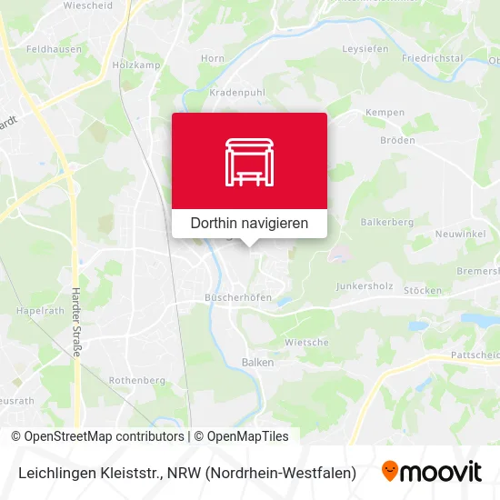 Leichlingen Kleiststr. Karte