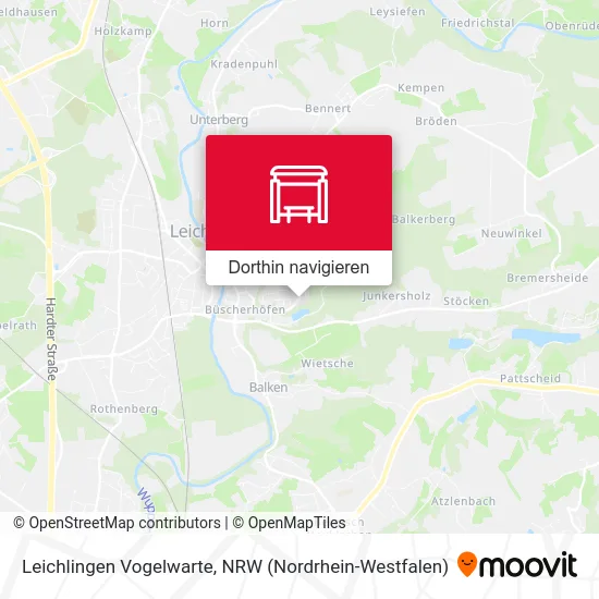 Leichlingen Vogelwarte Karte