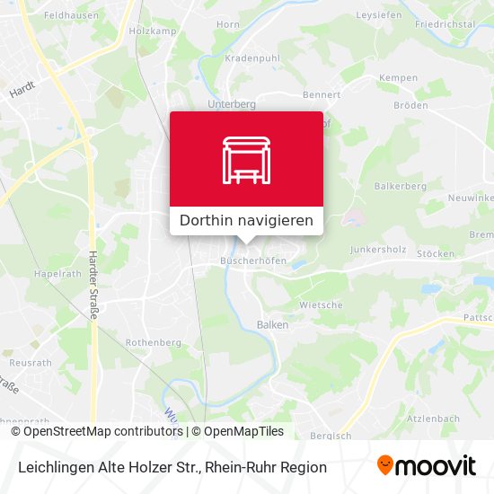 Leichlingen Alte Holzer Str. Karte