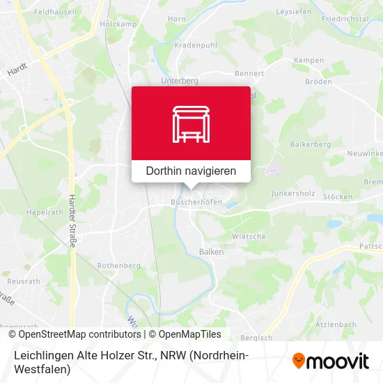 Leichlingen Alte Holzer Str. Karte