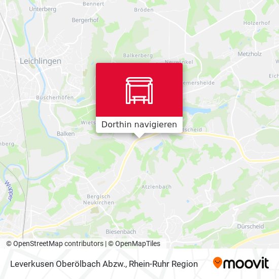 Leverkusen Oberölbach Abzw. Karte