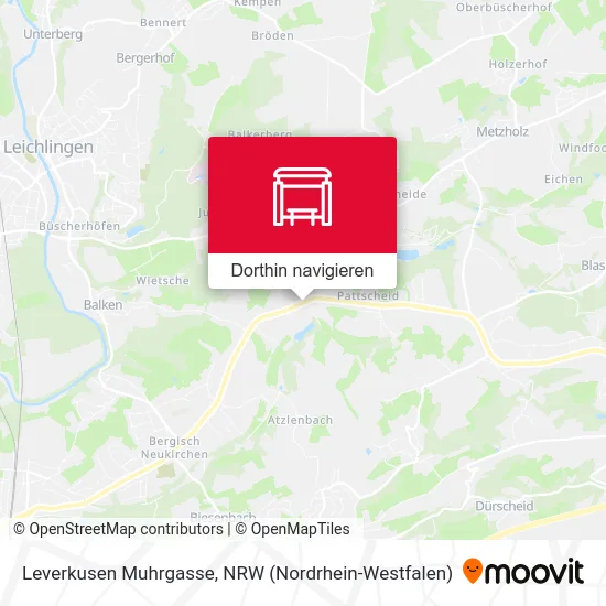 Leverkusen Muhrgasse Karte