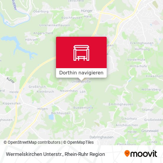 Wermelskirchen Unterstr. Karte