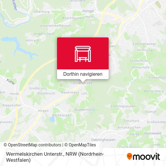Wermelskirchen Unterstr. Karte