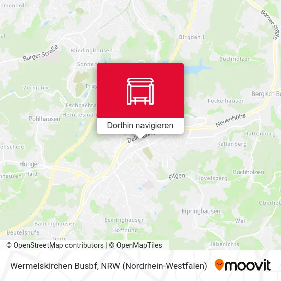 Wermelskirchen Busbf Karte