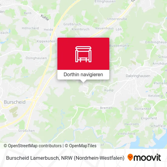 Burscheid Lamerbusch Karte