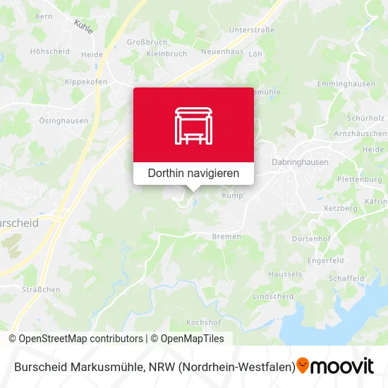 Burscheid Markusmühle Karte