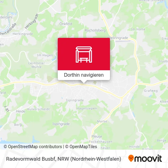 Radevormwald Busbf Karte