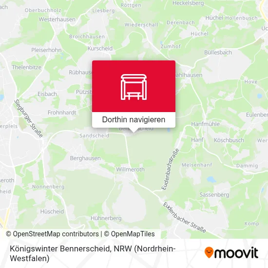 Königswinter Bennerscheid Karte