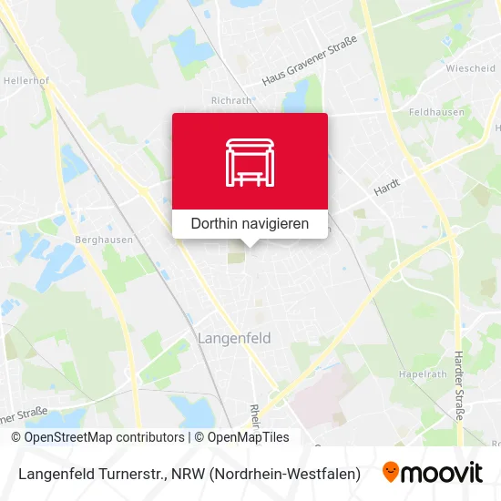 Langenfeld Turnerstr. Karte