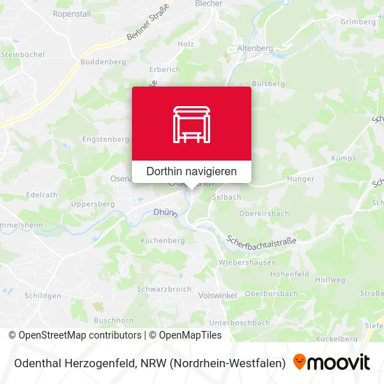 Odenthal Herzogenfeld Karte