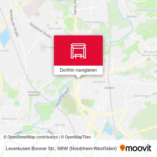 Leverkusen Bonner Str. Karte