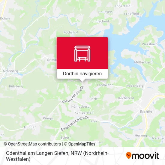 Odenthal am Langen Siefen Karte