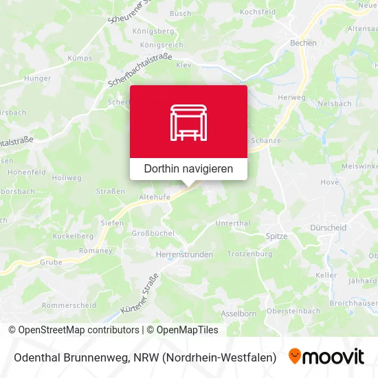 Odenthal Brunnenweg Karte