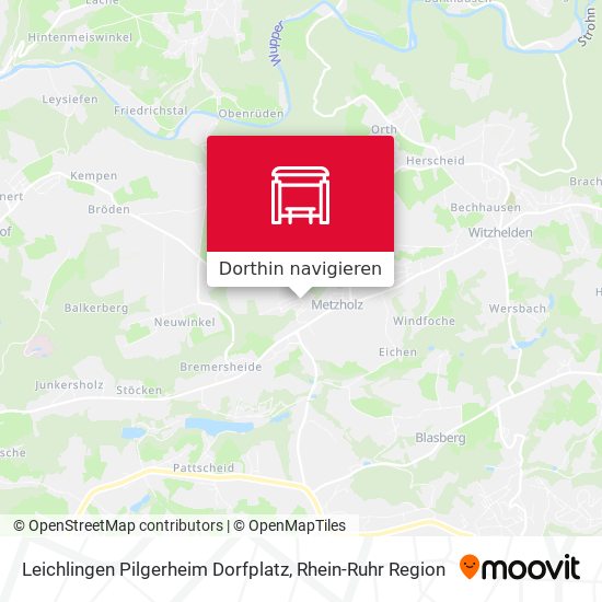 Leichlingen Pilgerheim Dorfplatz Karte