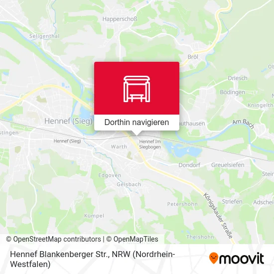 Hennef Blankenberger Str. Karte